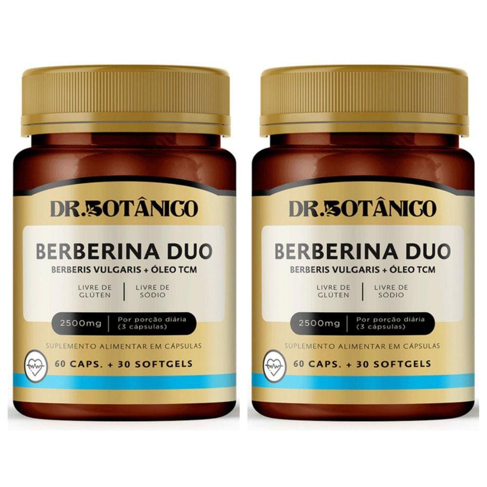 Kit 2 Un - Berberina Duo 2500Mg 90 Capsulas Dr. Botanico