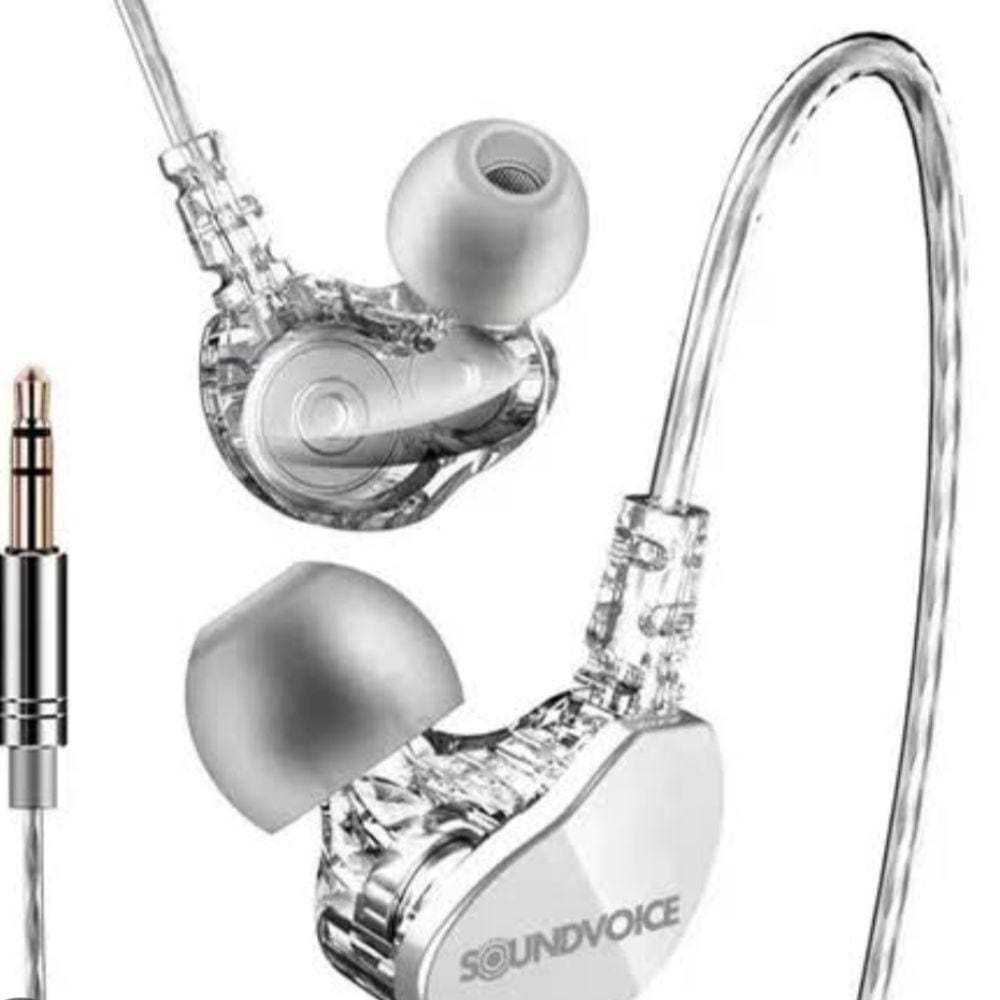 Fone In-Ear Retorno Palco Soundvoice Ie-01 Branco