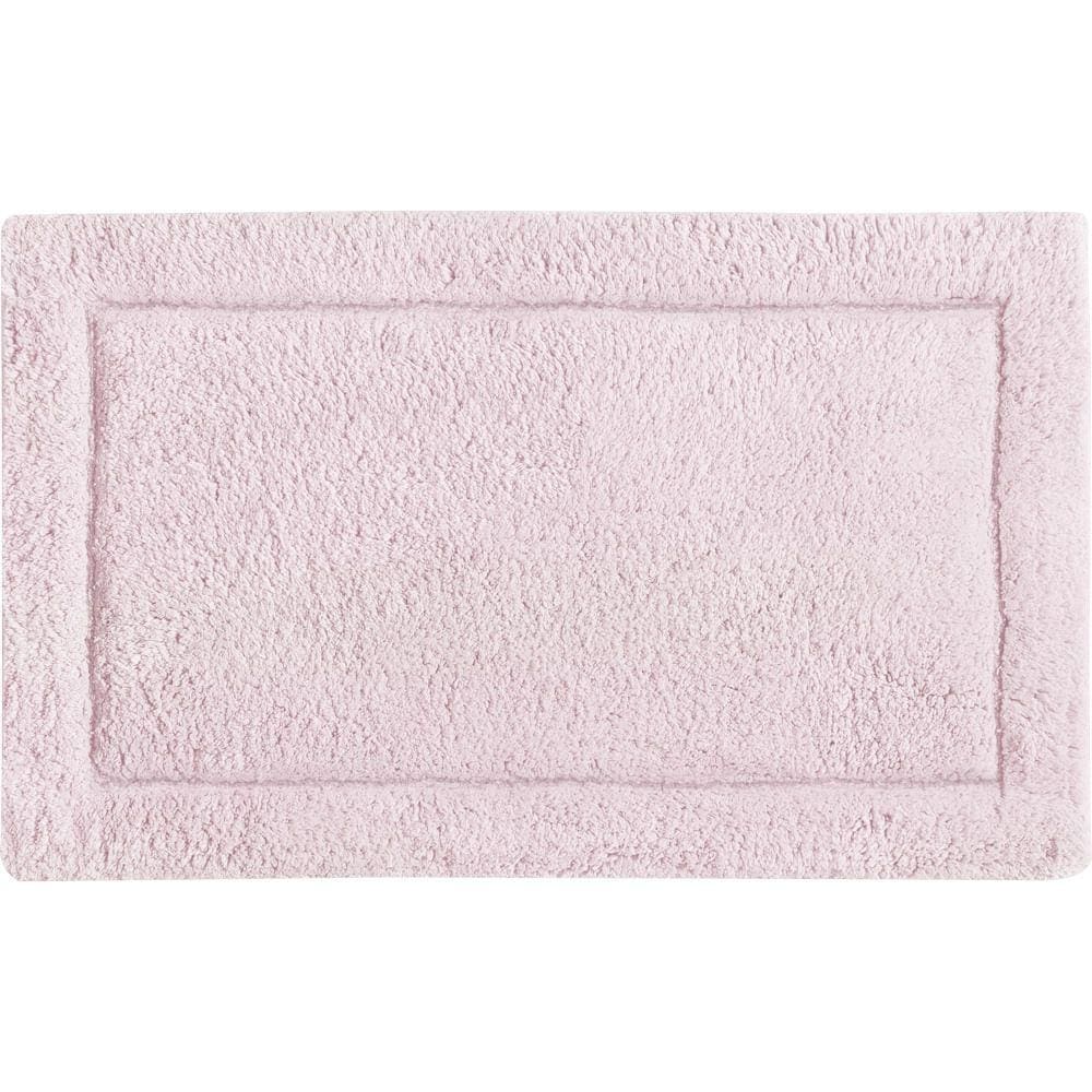 Tapete De Banheiro Algodão Retangular Vizapi Kerala 45X65Cm Rosa Pale
