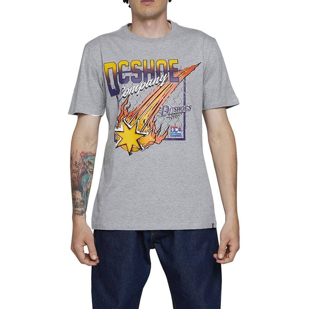 Camiseta DC Shoes Showtime Starz WT24 Masculina Cinza Mescla