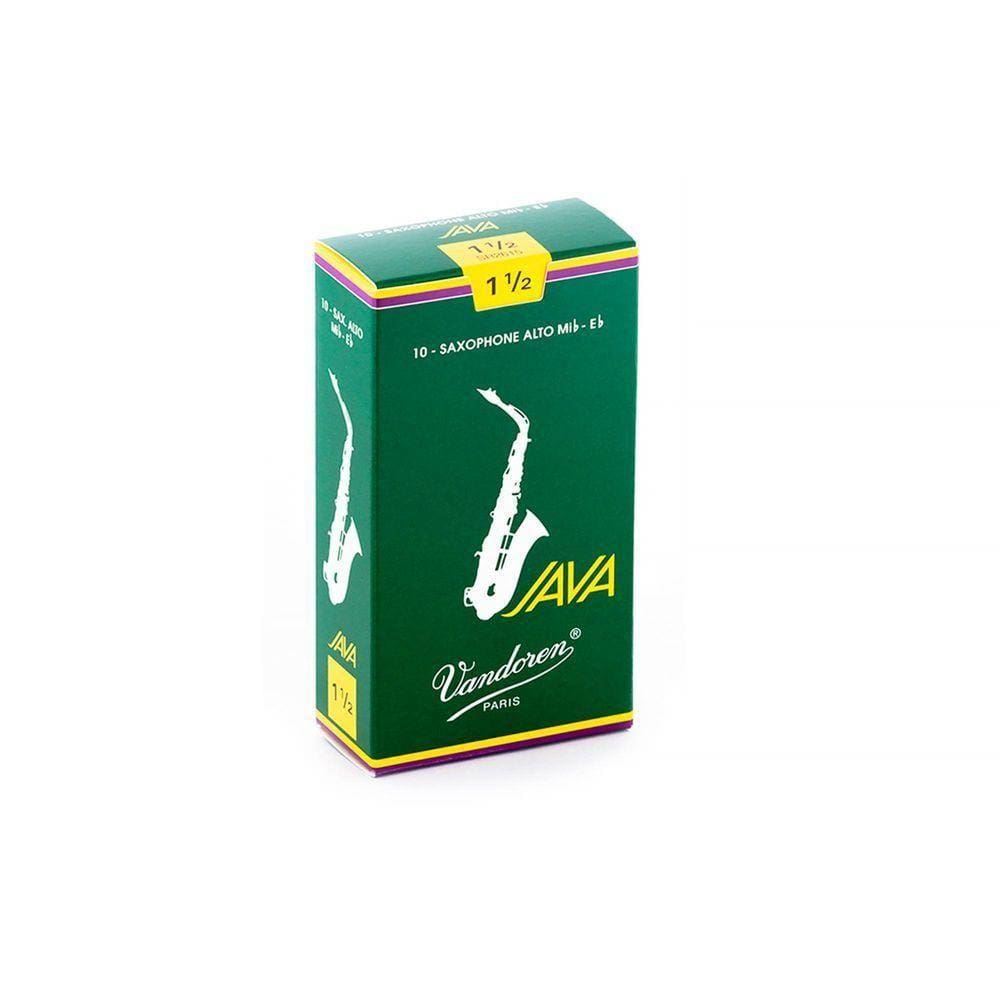 Palheta Para Saxofone Alto Java 1 ½ Vandoren - Cx / 10