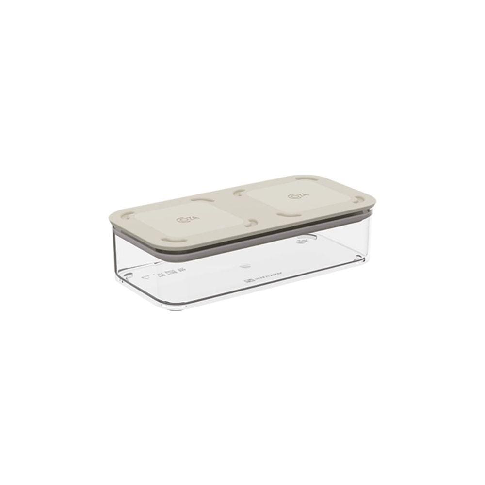 Pote Retangular Hermético Modo 530ml Cor Light Gray Coza