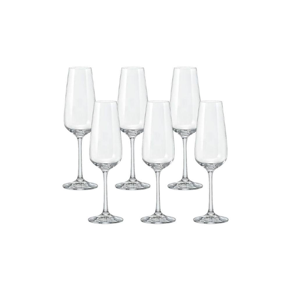 Taça Espumante 190 ml Cristal Transparente Linha Aroma Haus Concept