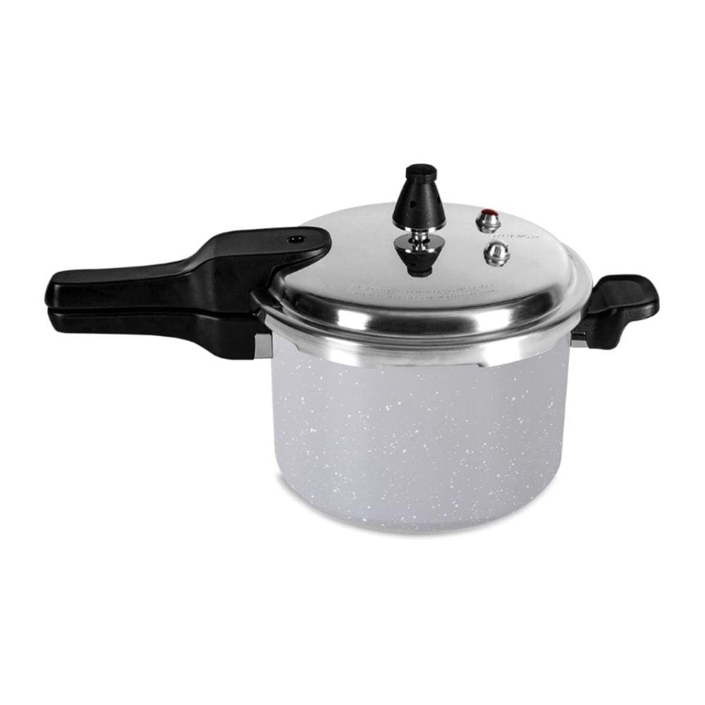 Panela de Pressão 20 cm 4,2 L Fundo de Indução Estrutura Alumínio Antiaderente Pro-Ceramic Premium Cor Gris Linha Cerami