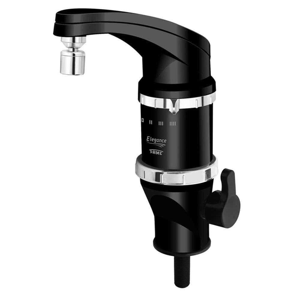 Torneira Elétrica Fame Elegance 4 Temperaturas De Bancada Preta 127v