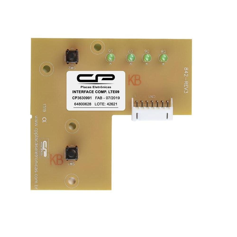 Placa Controladora Digital De Processo CP Compatível Lavadora Interface LTE09 3630991 - Bivolt