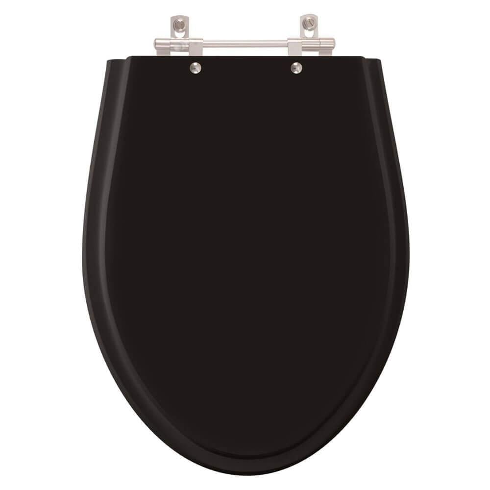 Tampa de Vaso em MDF Alpinia Preto para bacia Fiori