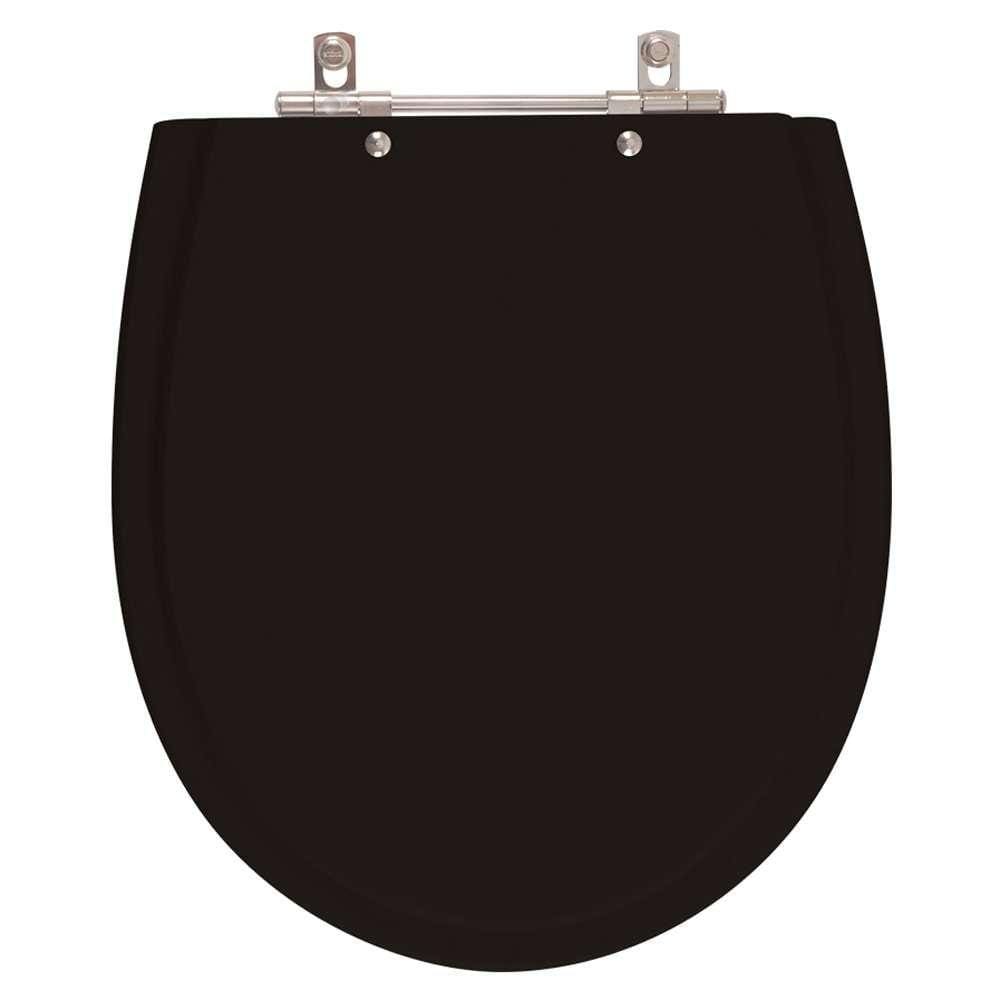 Assento Sanitário Polo Preto para vaso Hervy