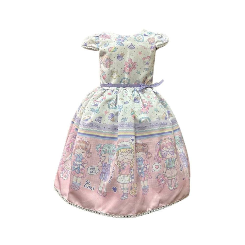 Vestido Festa Infantil Verão Petit Cherie tam 6
