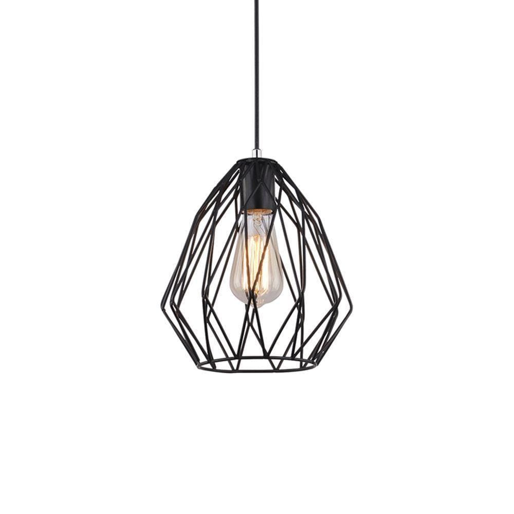 Lustre Pendente Taschibra Christa Preto E27 Bivolt