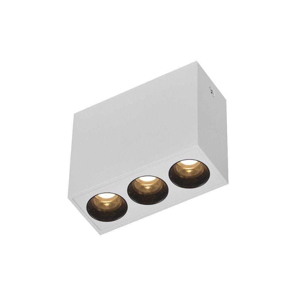 Spot De Sobrepor Nordecor Powerus Led 6w Bivolt 3000k Luz Amarela