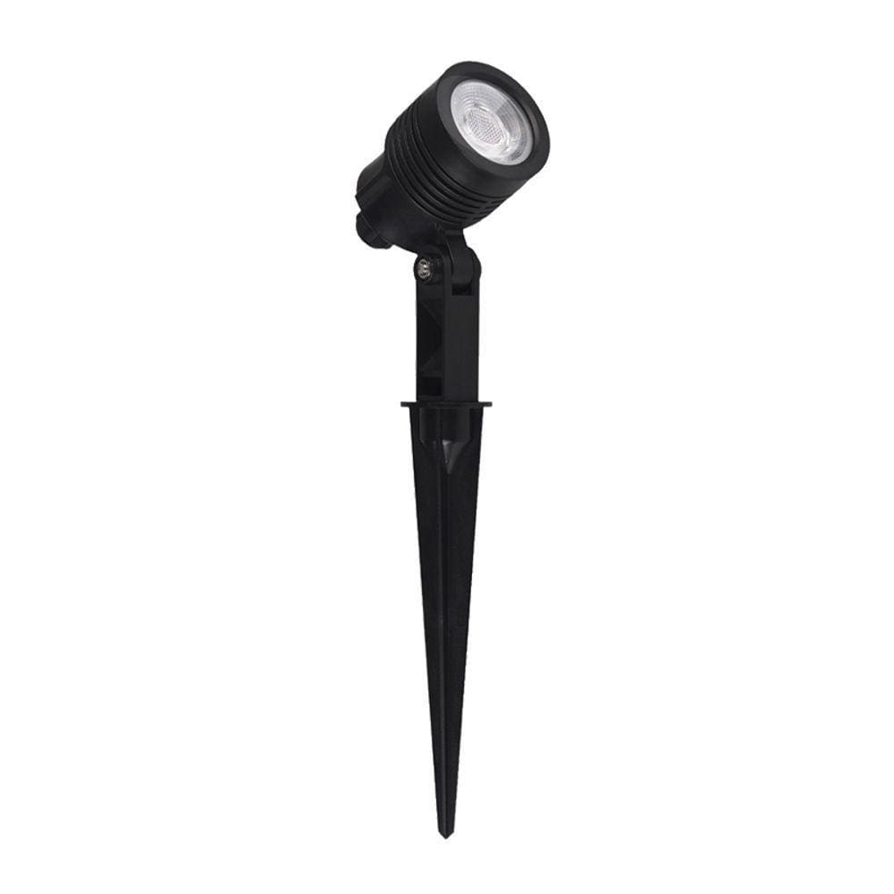 Espeto Para Jardim Germany Clear Led 3w Bivolt Preto Luz Verde