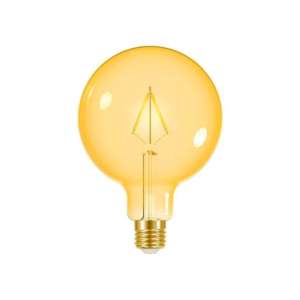 Lâmpada Led Taschibra Filamento Vintage G125 3w E27 Bivolt