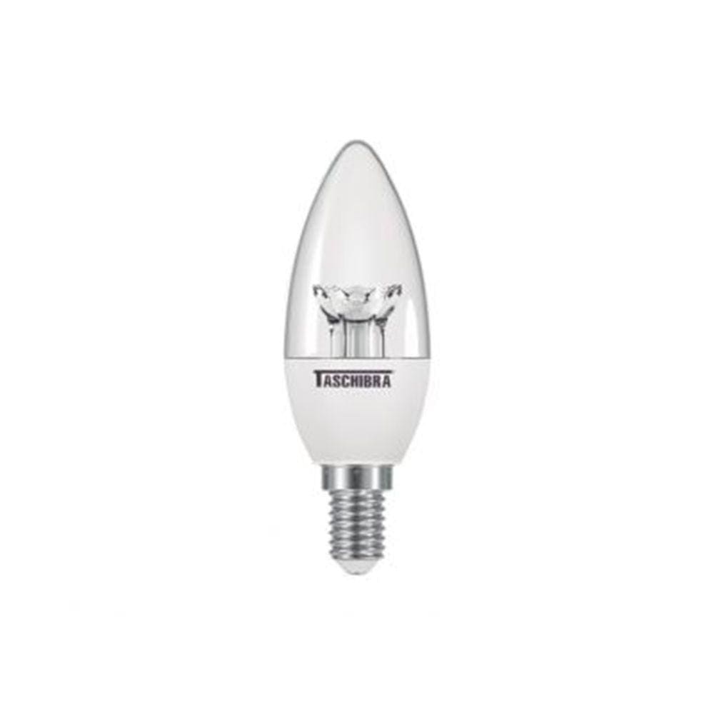 Lâmpada Led Taschibra Vela 3w Bivolt Clara 2700k Luz Amarela
