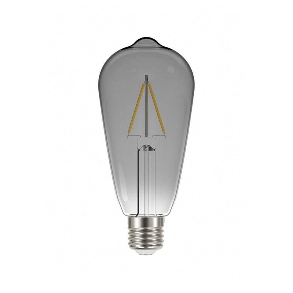 Lâmpada Led Taschibra Filamento Vintage St64 Fumê 3w E27 Bivolt