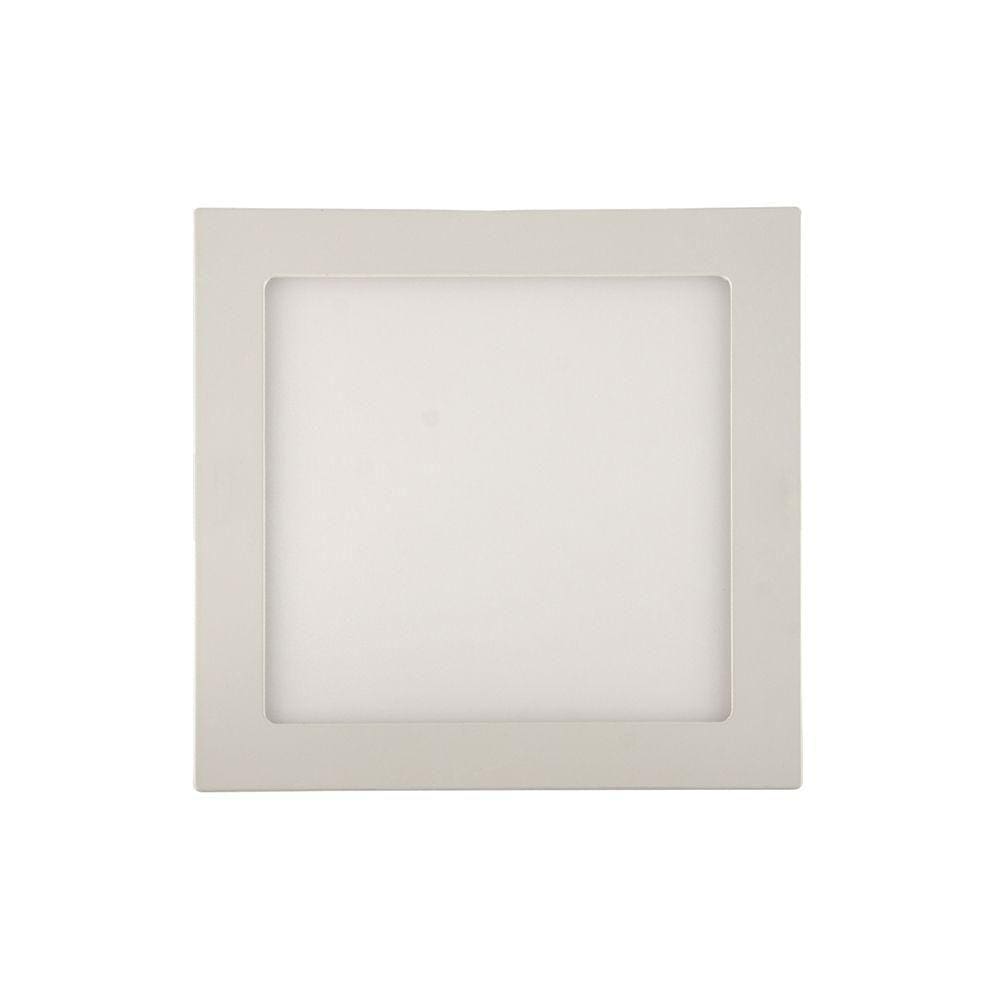 Painel De Led Blumenau Slim Quadrado De Embutir 18w Bivolt 4100k Luz Neutra
