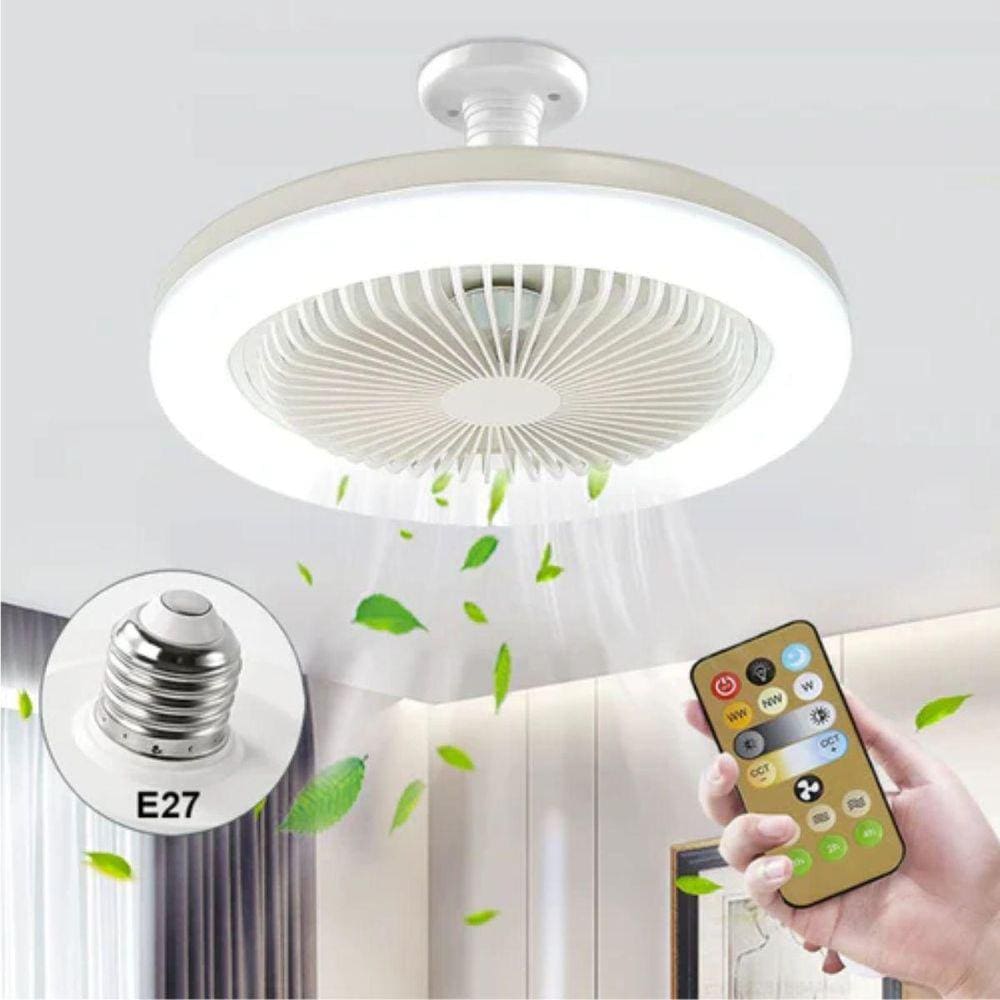 Ventilador De Teto Portátil Com Luz Led