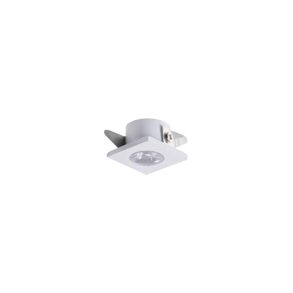 Spot De Embutir Para Móvel Mbled Elysa Quadrado Led 1w Bivolt Branco 3000k Luz Amarela
