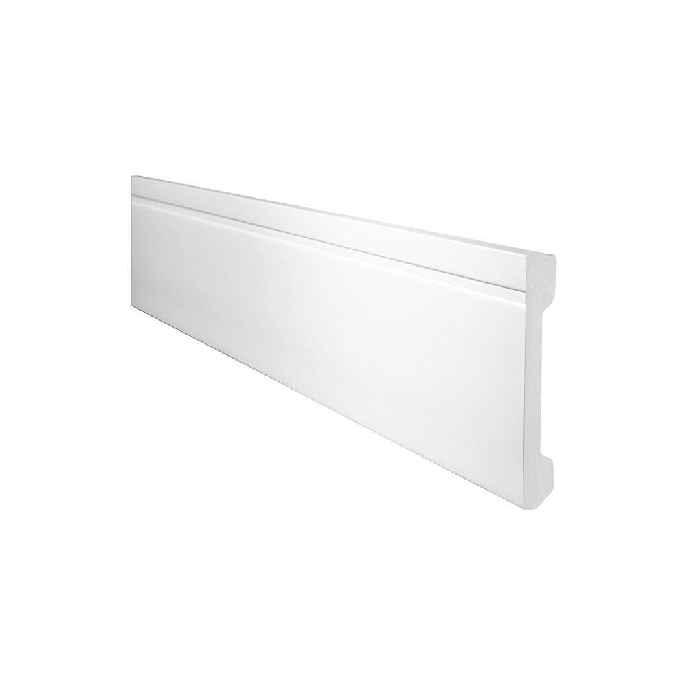 Rodapé de Poliestireno 10cm X 13mm X 2.00m Frisado Mf10 Branco