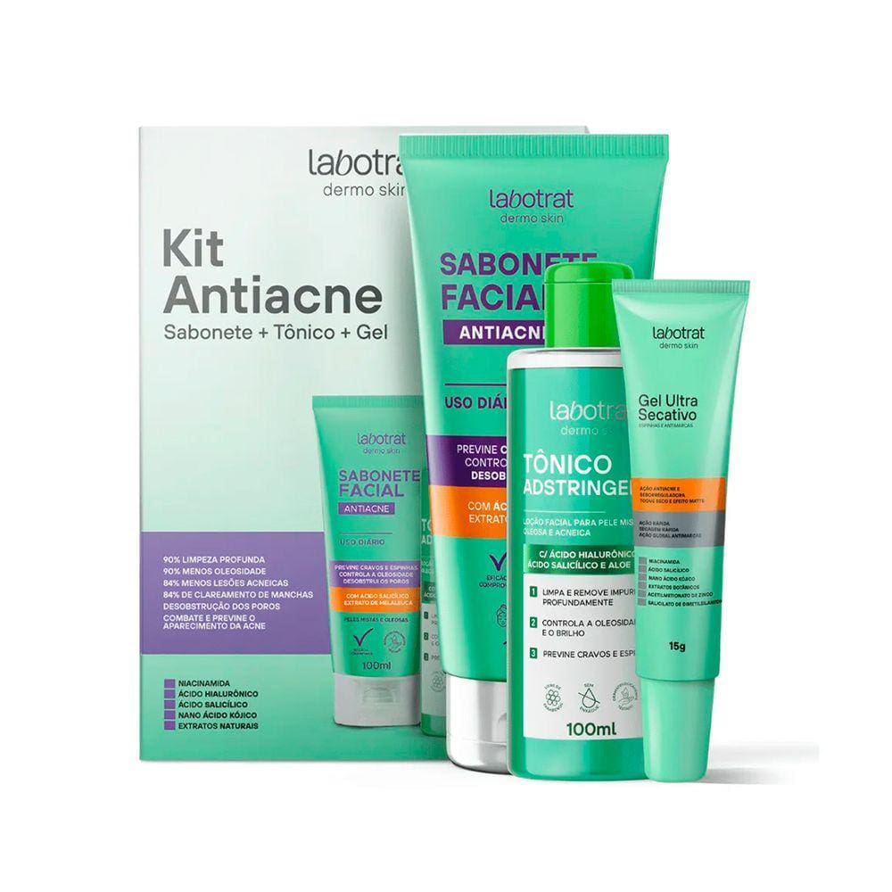Kit Antiacne Dermo Skin Labotrat (3 Produtos)