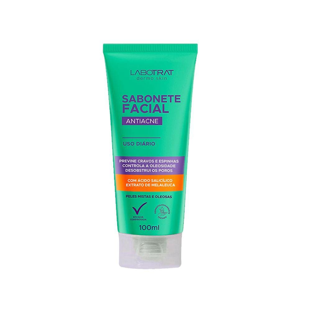 Sabonete Facial Antiacne 100Ml Dermo Skin Labotrat