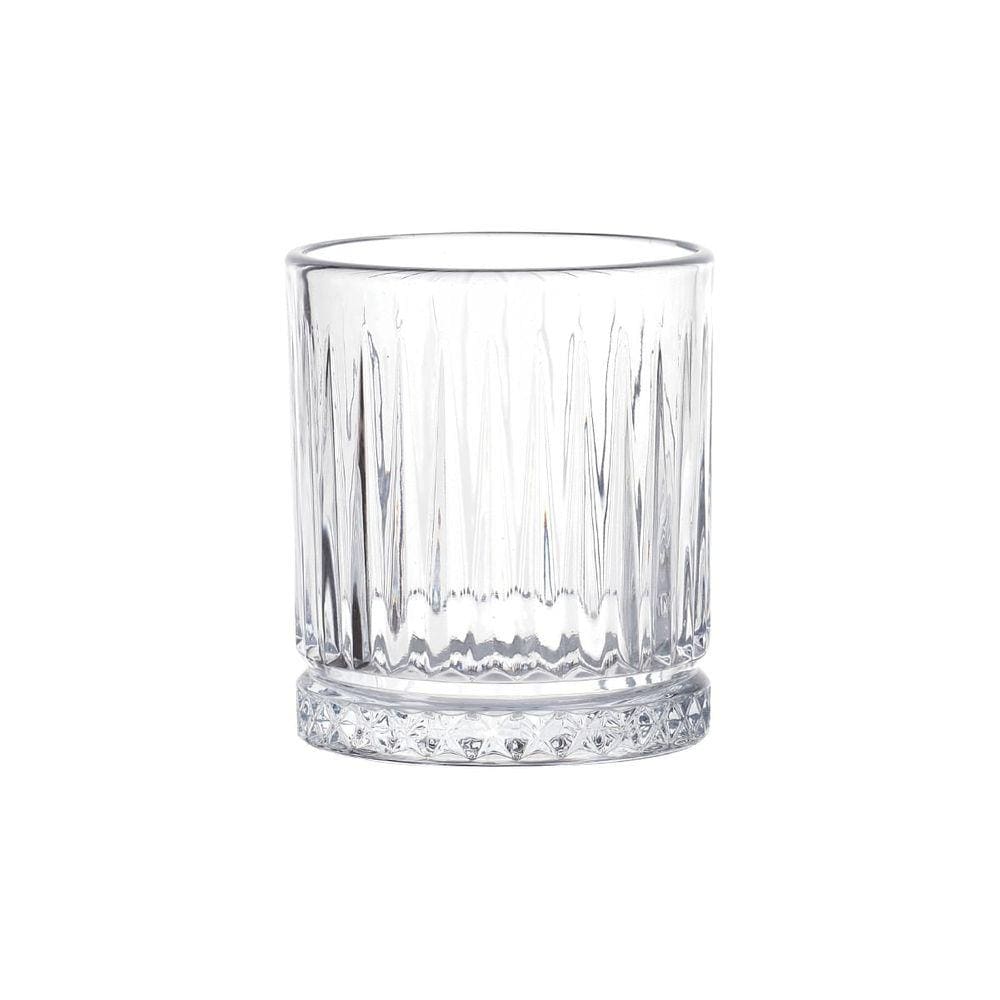 Jogo Copos 6 Peças 350 ml Vidro Decorado Transparente Linha Gala Haus Concept