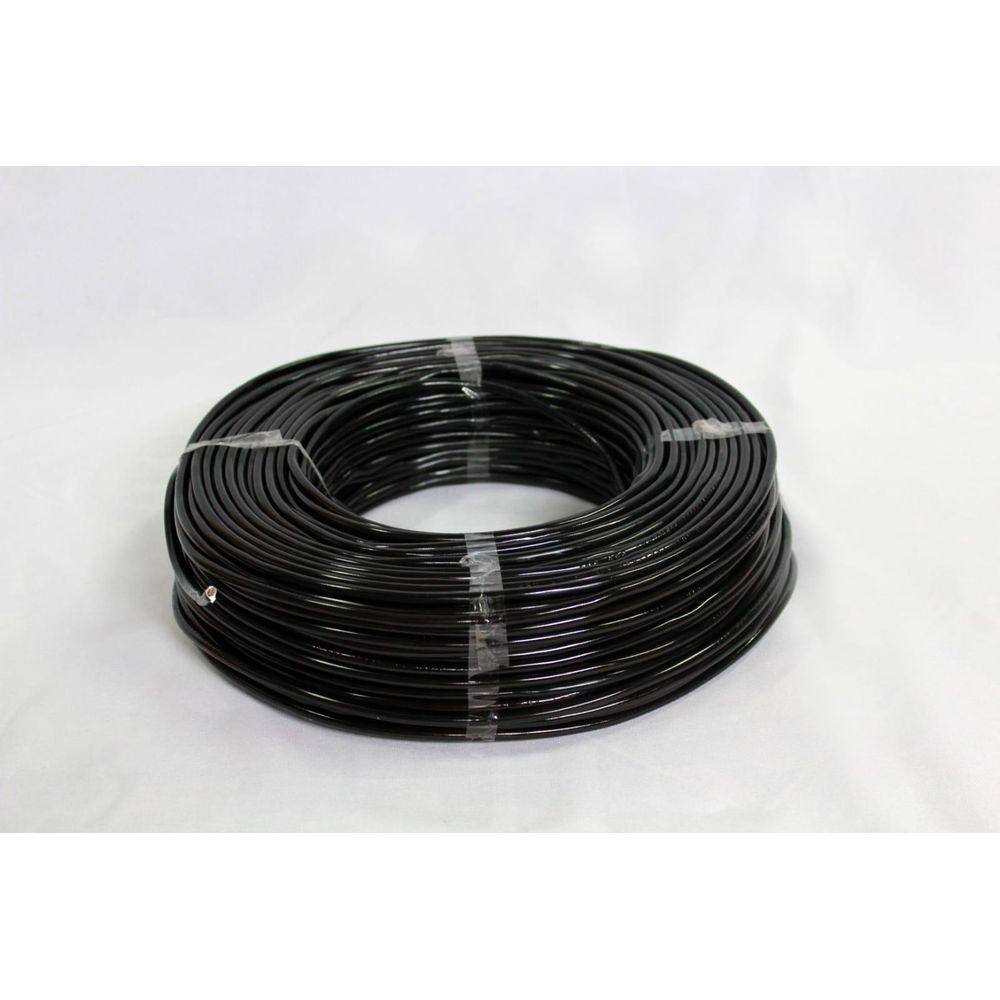 Fio Cabo Flexível 4 Mm 100 Metros Preto
