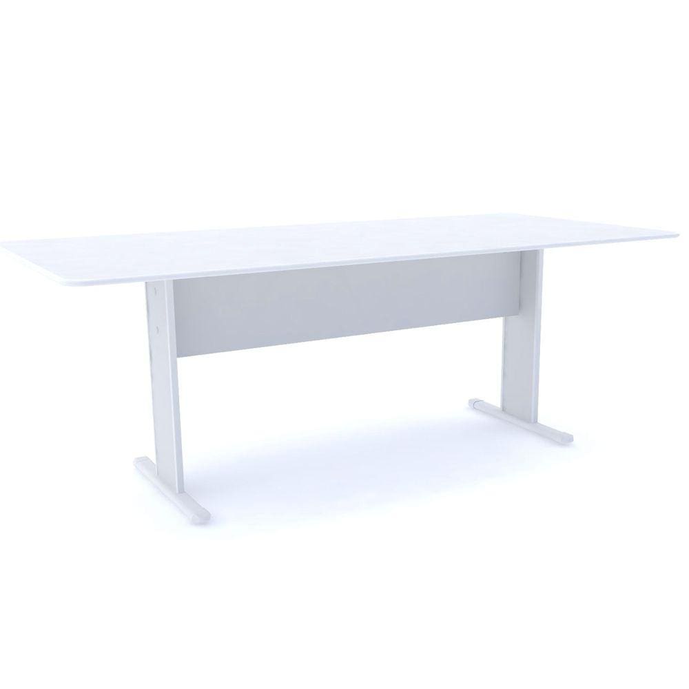Mesa De Reunião Retangular Pandin Maxxi - Branco