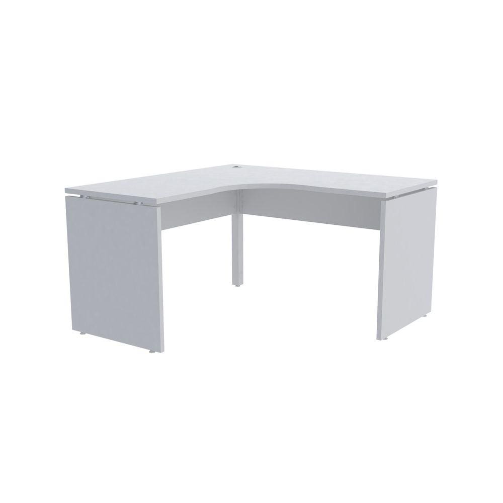 Mesa Em L P/ Escritório 155X155 Pandin P25 - Cinza