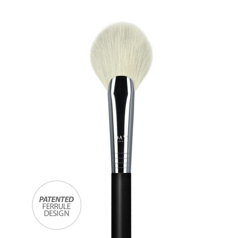 Pincel De Maquiagem F78 Daymakeup Po Leque Botao Flor Grande