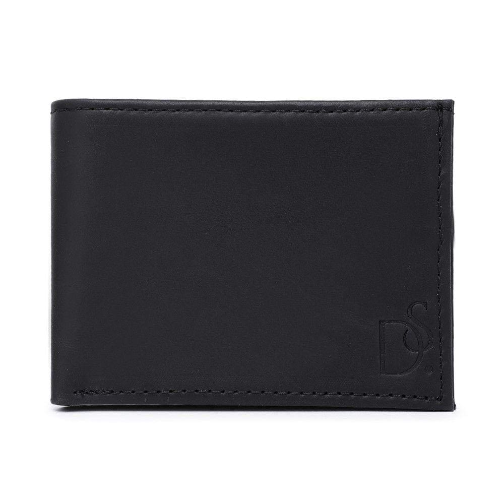 Carteira Masculina Basica Grande Couro Fossil Resistente Divisorias Para Cartoes Cabe Notas Abertas