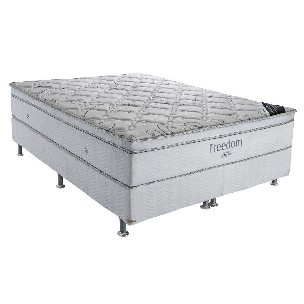 Cama box e Colchão Freedom Queen (158x198) - Ortobom