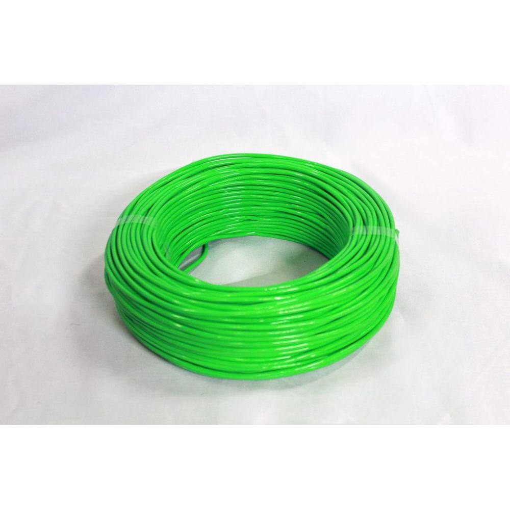 Fio Cabo Flexível 10 Mm 30 Metros Verde