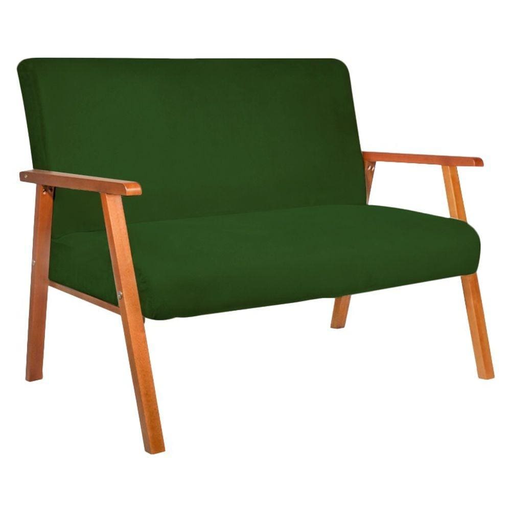 Namoradeira Decorativa Bally Veludo Verde - WD Decor