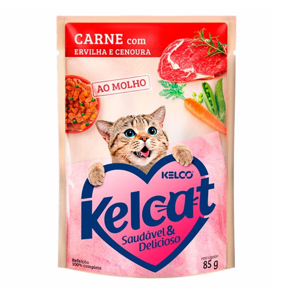 Kelcat Sache Carne ao Molho 85 g