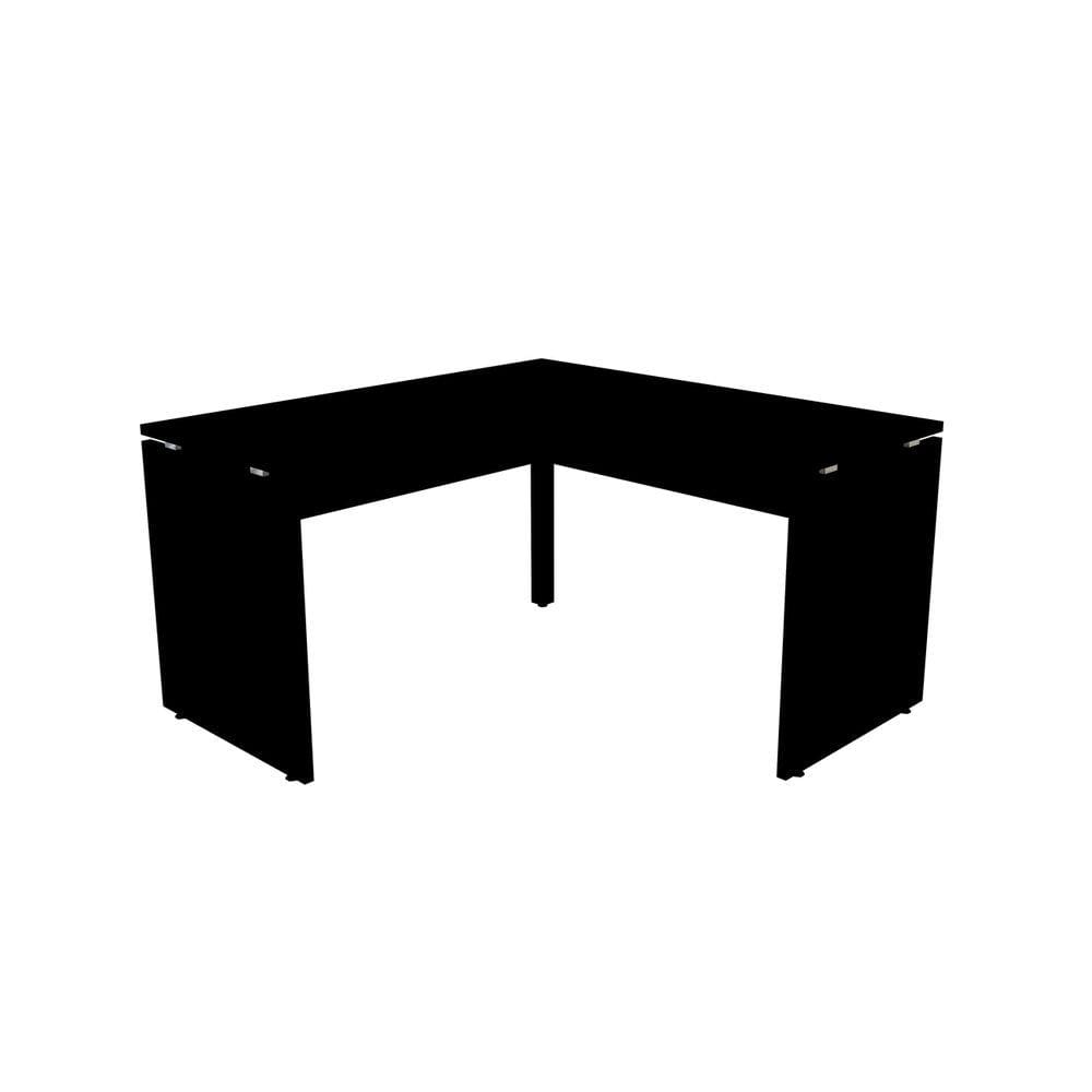 Mesa Em L P/ Escritório 135X135 Pandin P25 - Preto