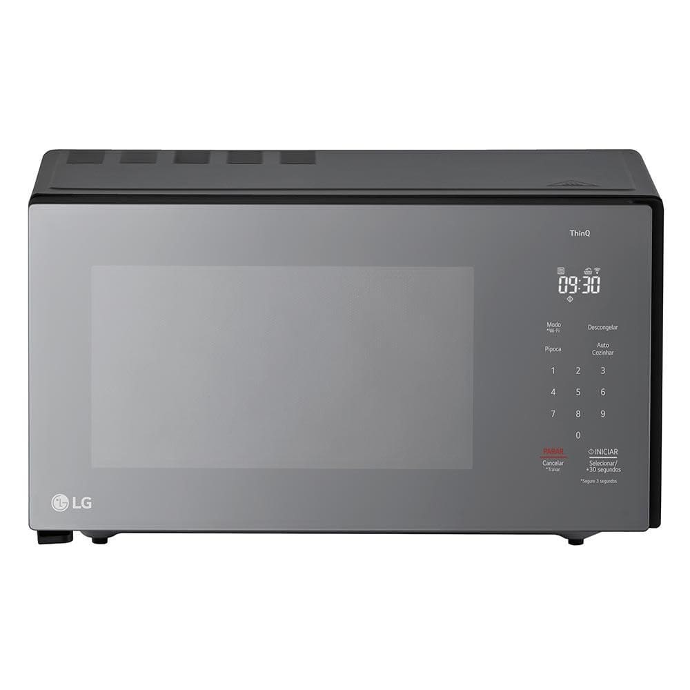 Micro-ondas de Mesa LG Neochef Grill 30 Litros Espelhado WIFI Scan To Cook - MG3097NR