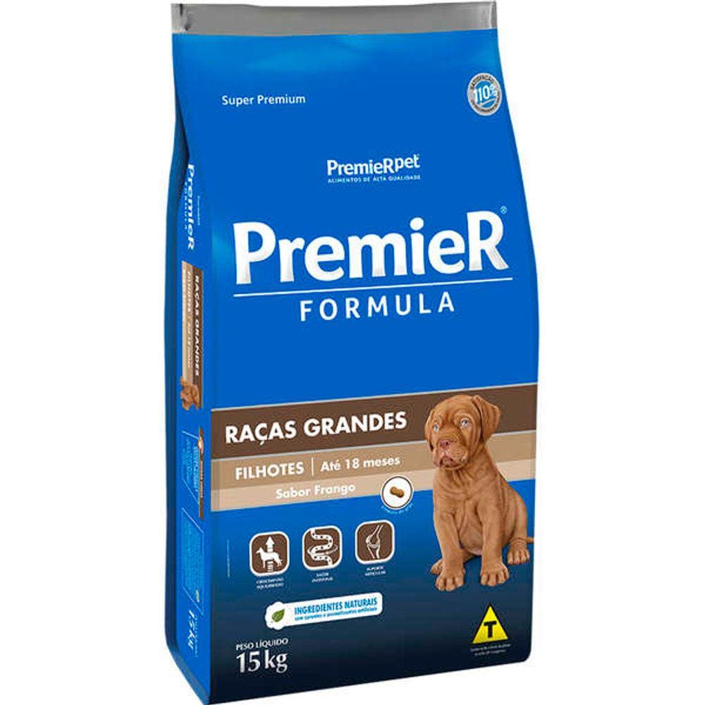 Premier Caes Fil. Raças Grandes 15 Kg