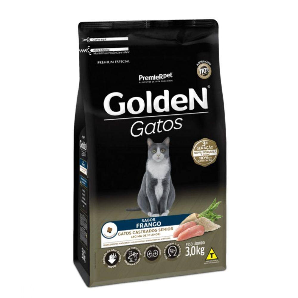 Golden Gatos Ad. Castr. Senior 3 Kg