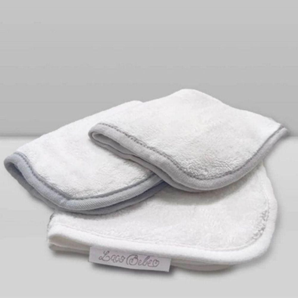 Kit Paninho de Boca/Babitas Cinza - Laço Bebê