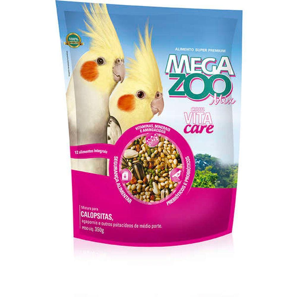 Mega Zoo Mix Calopsitas 350 g