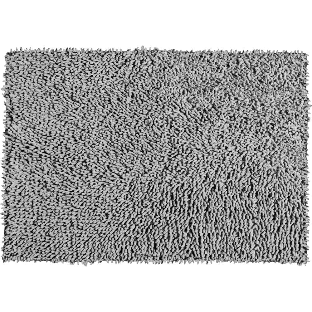 Tapete De Quarto Algodão Retangular Vizapi Cotton Fluff 100X150Cm Cinza