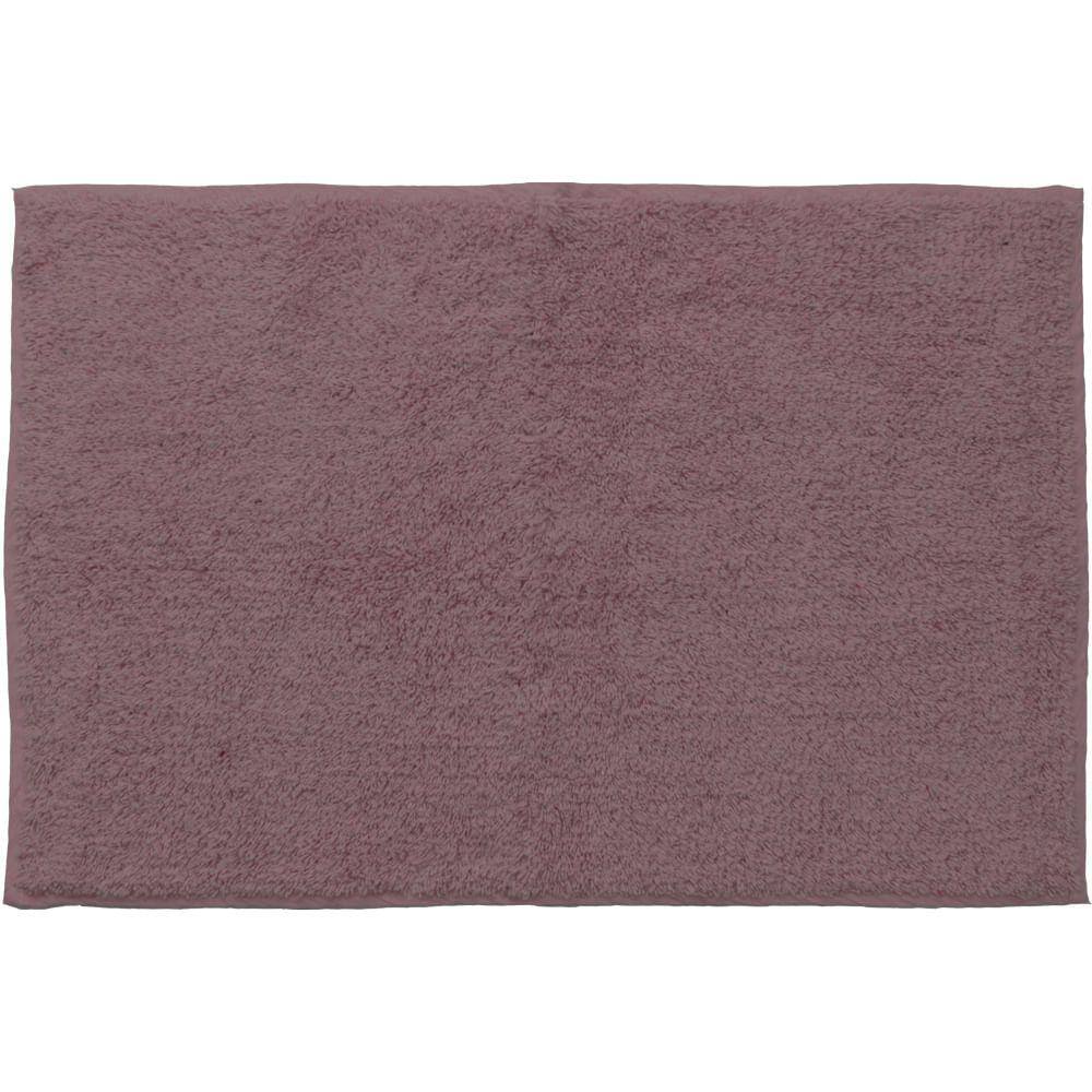 Tapete De Banheiro Algodão Retangular Vizapi Zira 40X60Cm Rosa