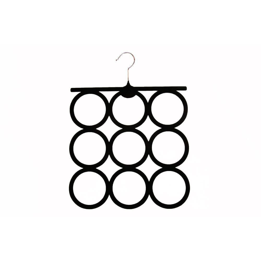 Cabide Veludo Vizapi Adulto Velvet 32X42Cm Lenço Preto