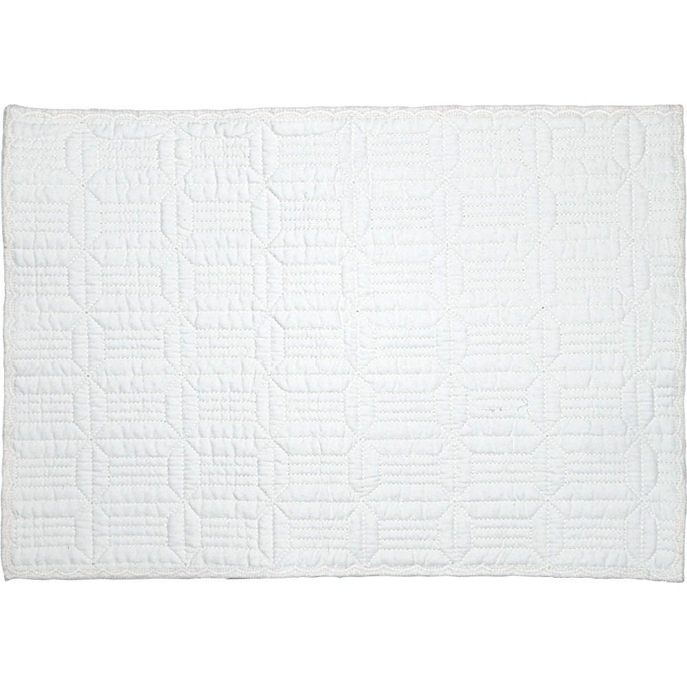 Jogo Americano de Tecido Vizapi 30X40Cm Matelassê Branco Marfim