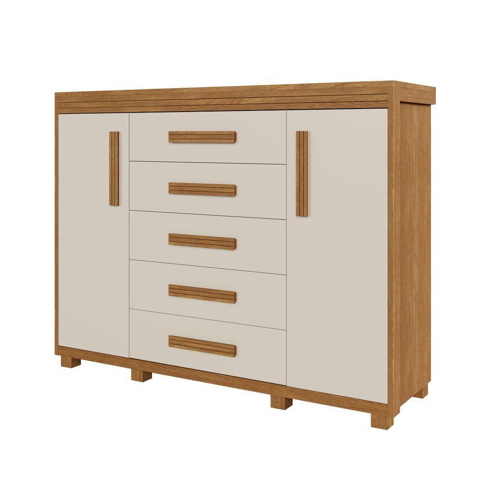 Cômoda Havana Loncie 2 Portas e 5 Gavetas 100% MDF