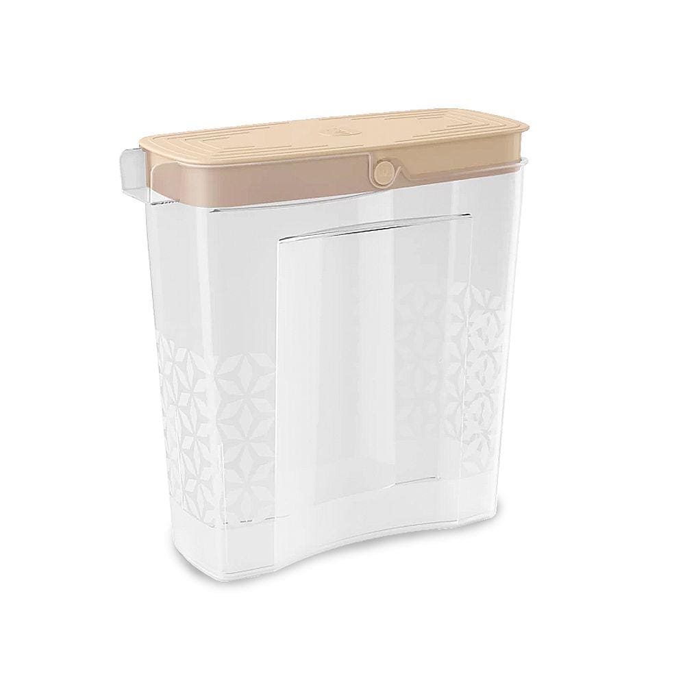Porta Sabão Em Po Dispenser Lavanderia Pote Plástico