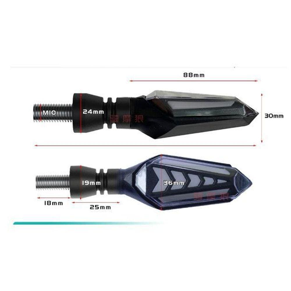 2 Seta Ultra Led Cb250 Twister Sequencial Titan Fan Start160