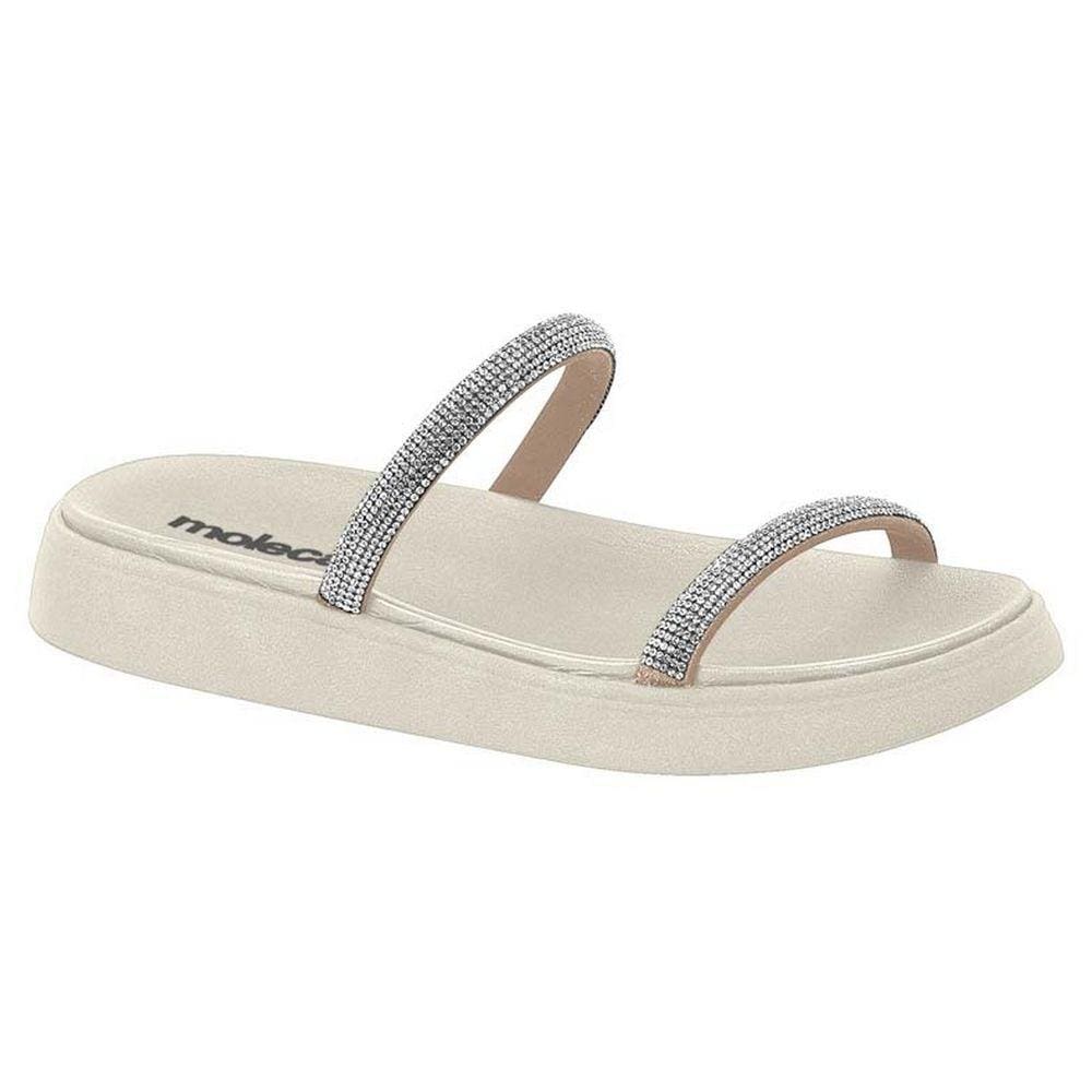 Chinelo Feminino Papete Moleca Strass Duas Tiras 5469.118