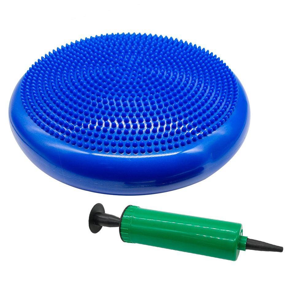 Disco de Equilíbrio 33cm Yoga Pilates Fisioterapia com Bomba Inflável